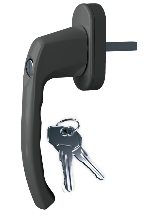 

Ручка оконная Astex для металлопластикового окна WH 038 графит (РАЛ 7024), Антрацит