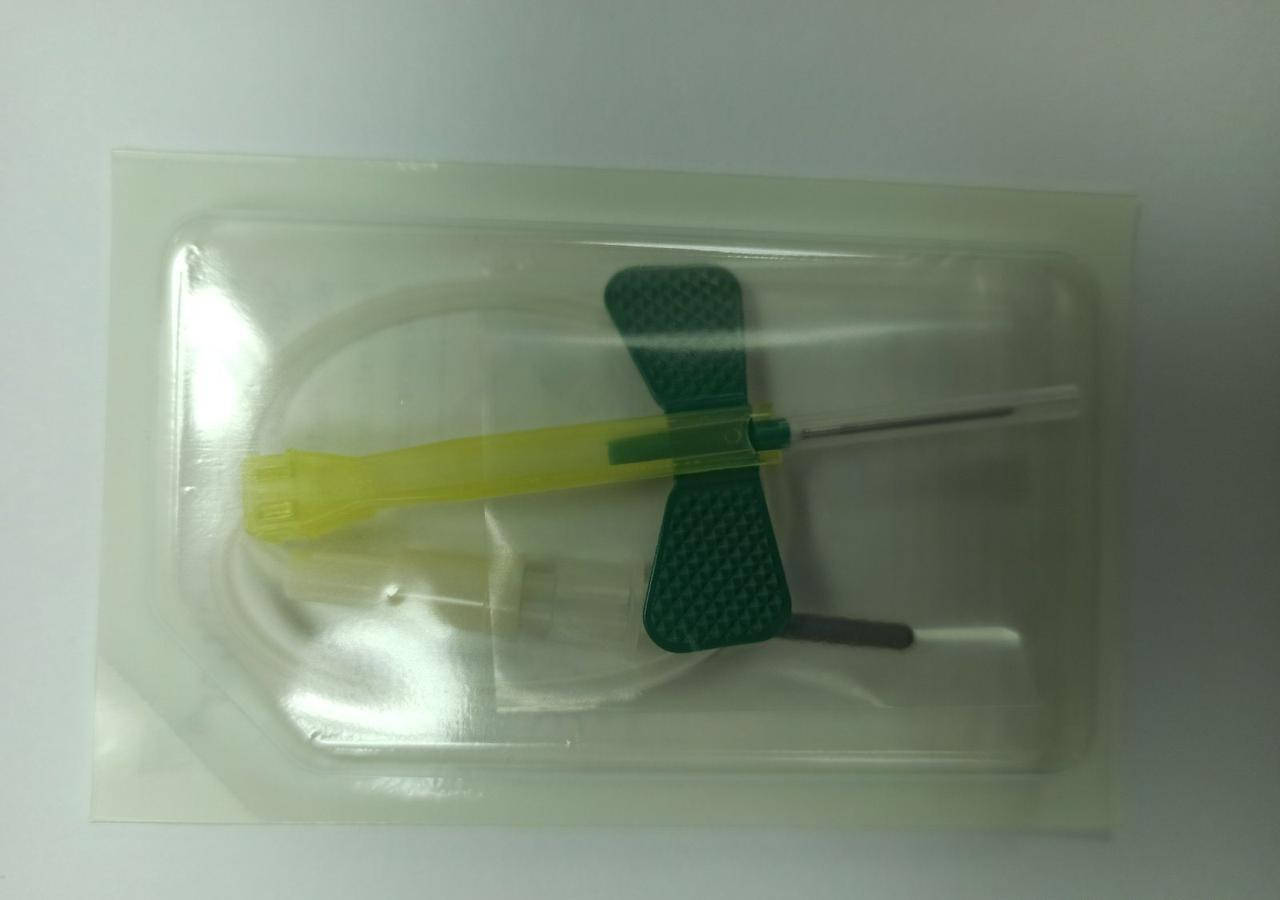 

Катетер Бабочка BD Vacutainer к вакуумной пробирке с люер-адаптером 21G