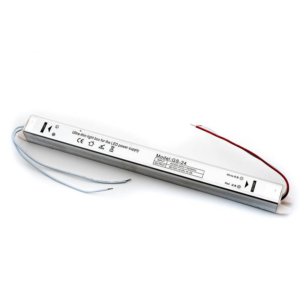 

Блок питания Ultra Slim 24Вт тонкий | 2А 12В негерметичный IP20 | Гарантия 2года