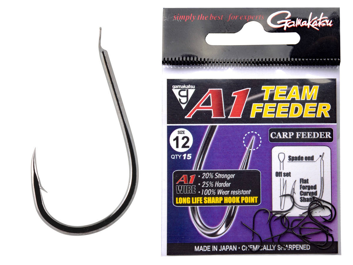 

Крючок GAMAKATSU A1 TEAM FEEDER Carp Feeder № 06 15шт