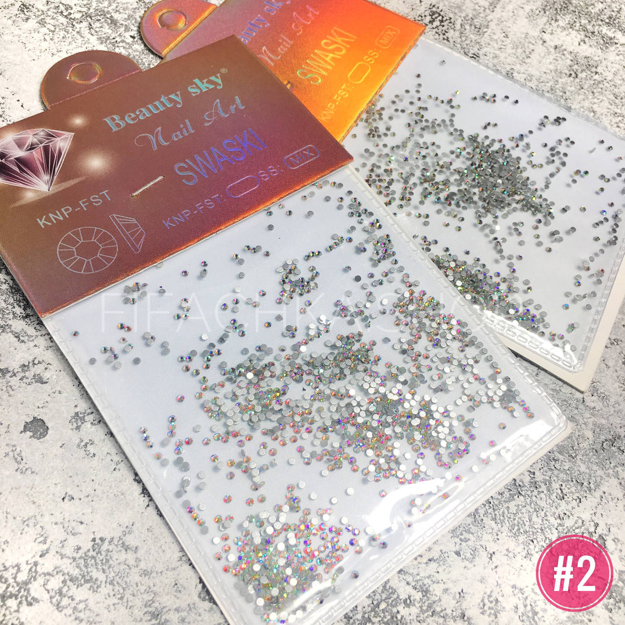 

Стразы для дизайна ногтей Beauty Sky, хамелеон №2, Разные цвета
