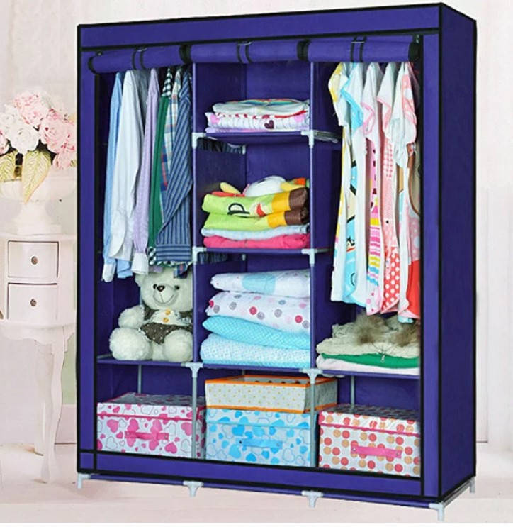 

Мобильный тканевой шкаф для одежды HCX Storage Wardrobe 88130 Синий