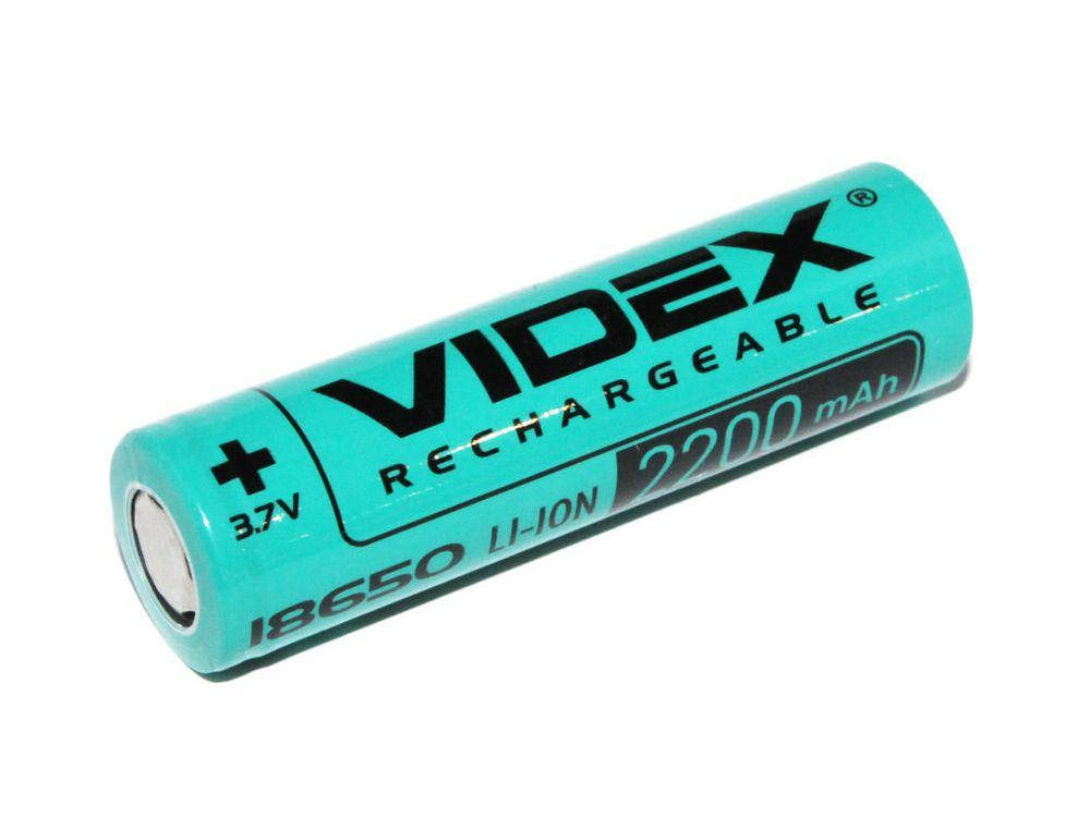 

Аккумулятор Videx Li-Ion 18650-P (Без Защиты) 2200mAh