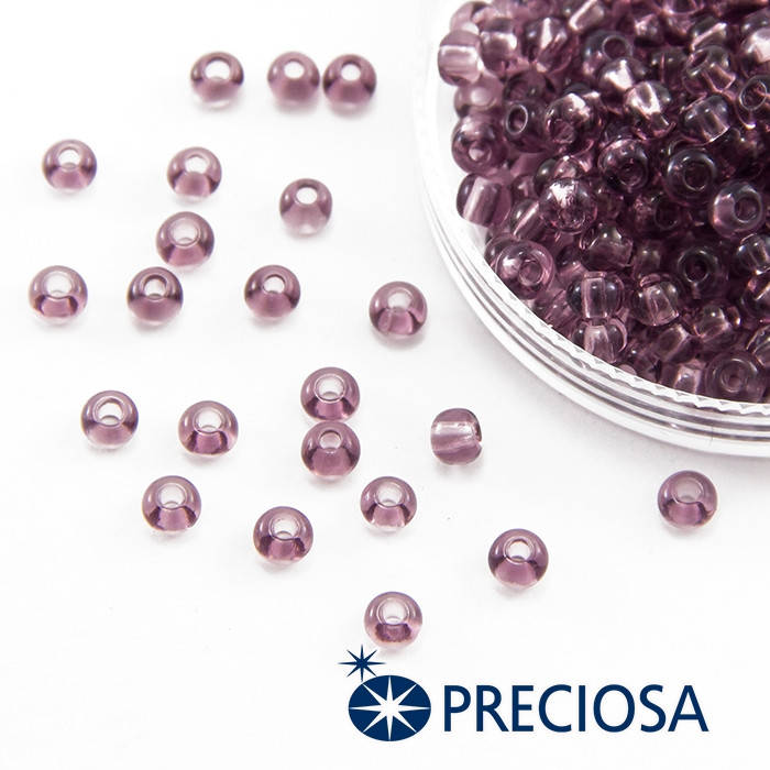 

Бисер Preciosa 6/0 Прозрачный Отверстие Круглое Цвет: 20010 Фиолетовый 50г