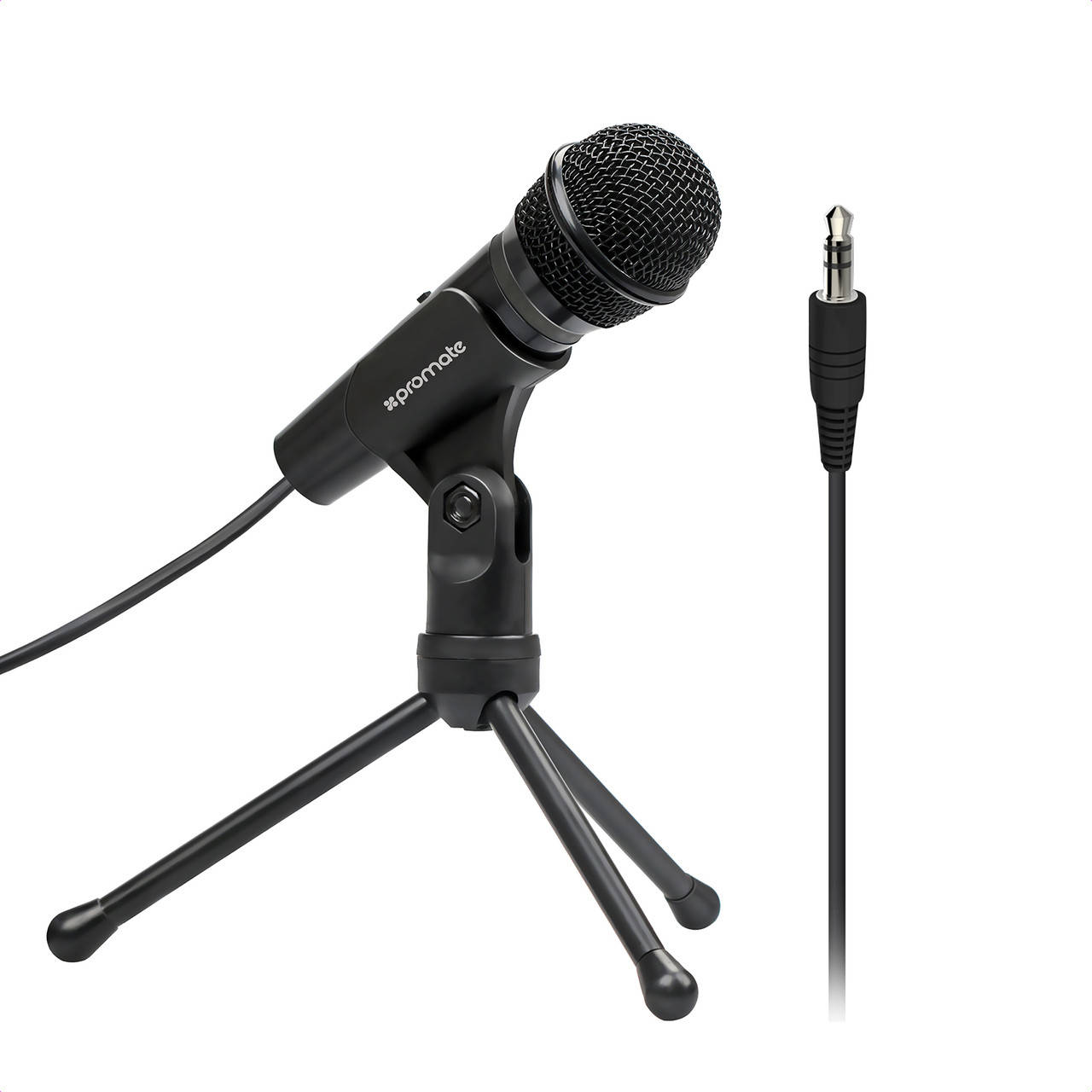 

Микрофон Promate Tweeter-9 Mini-jack 3.5 мм Black