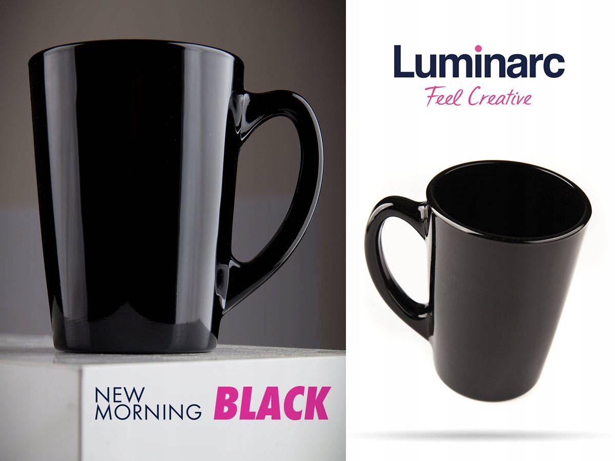 

New Morning Black чашка/кружка 320 мл Luminarc Q0156, Черный