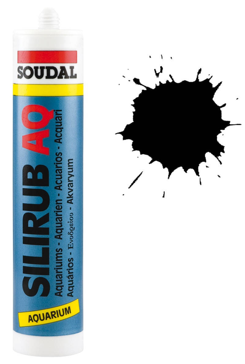

Силикон для аквариумов 310мл /чёрный/ Silirub AQ SOUDAL