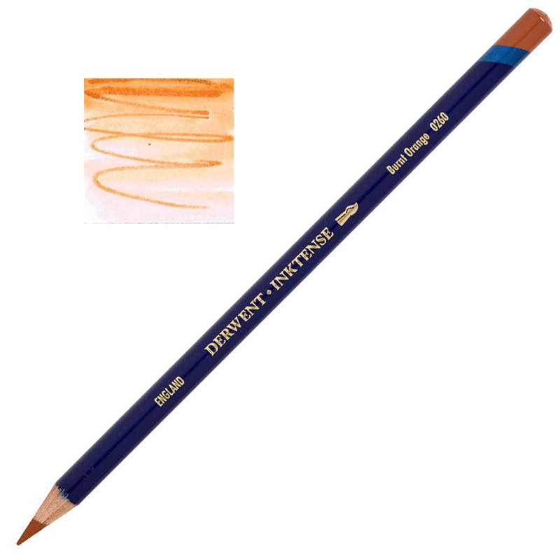 

Карандаш чернильный Inktense (0260), Оранжевый жжёный, Derwent