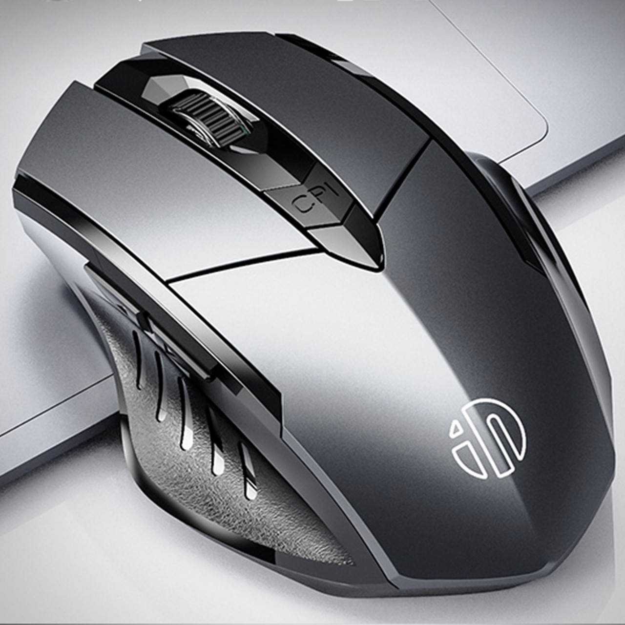 

Компьютерная bluetooth мышь игровая Inphic PM6002, серая, Серый