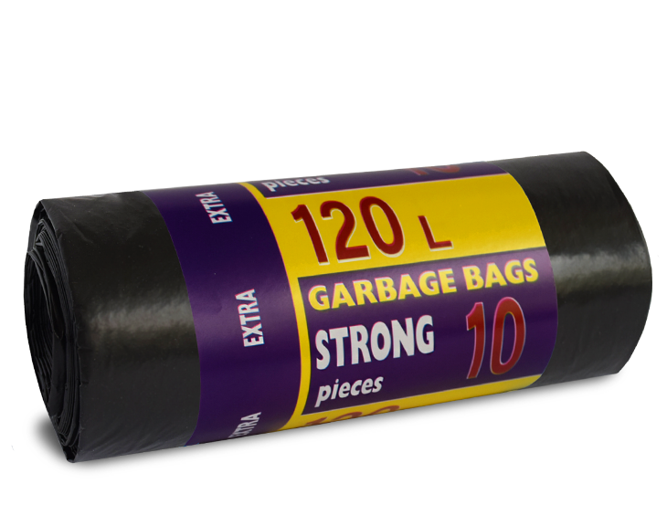 

СВЕРХПРОЧНЫЕ 40 мкм.!!! пакеты для мусора 120 л. 10 шт/рул. Заказ от 20 рулонов.