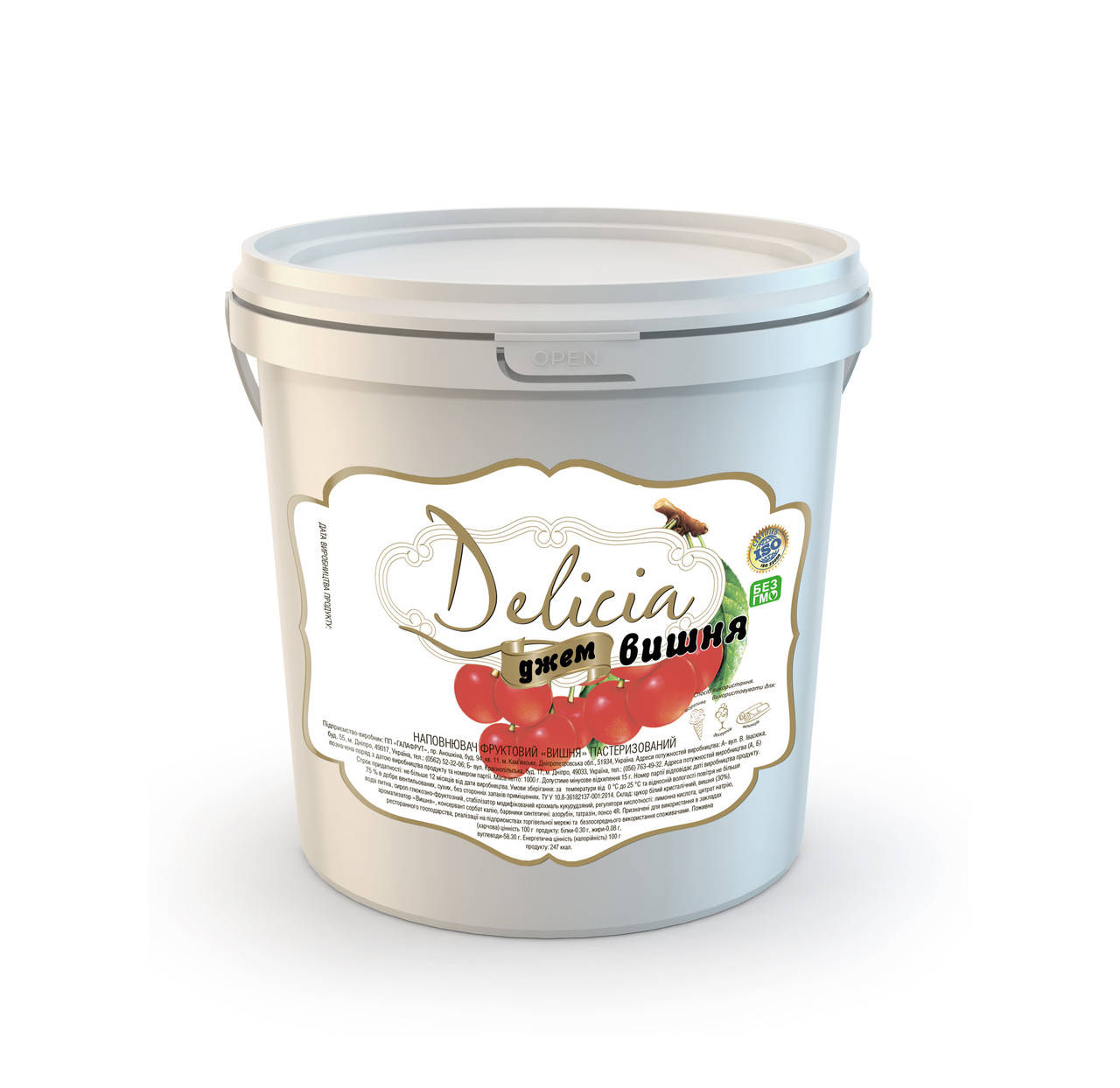 

Джем Вишня Delicia 1000г