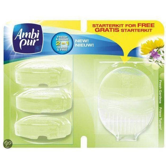 

НАБОР Блок+Запаска в унитаз Ambi pur Fresh Gardens 4*55 мл