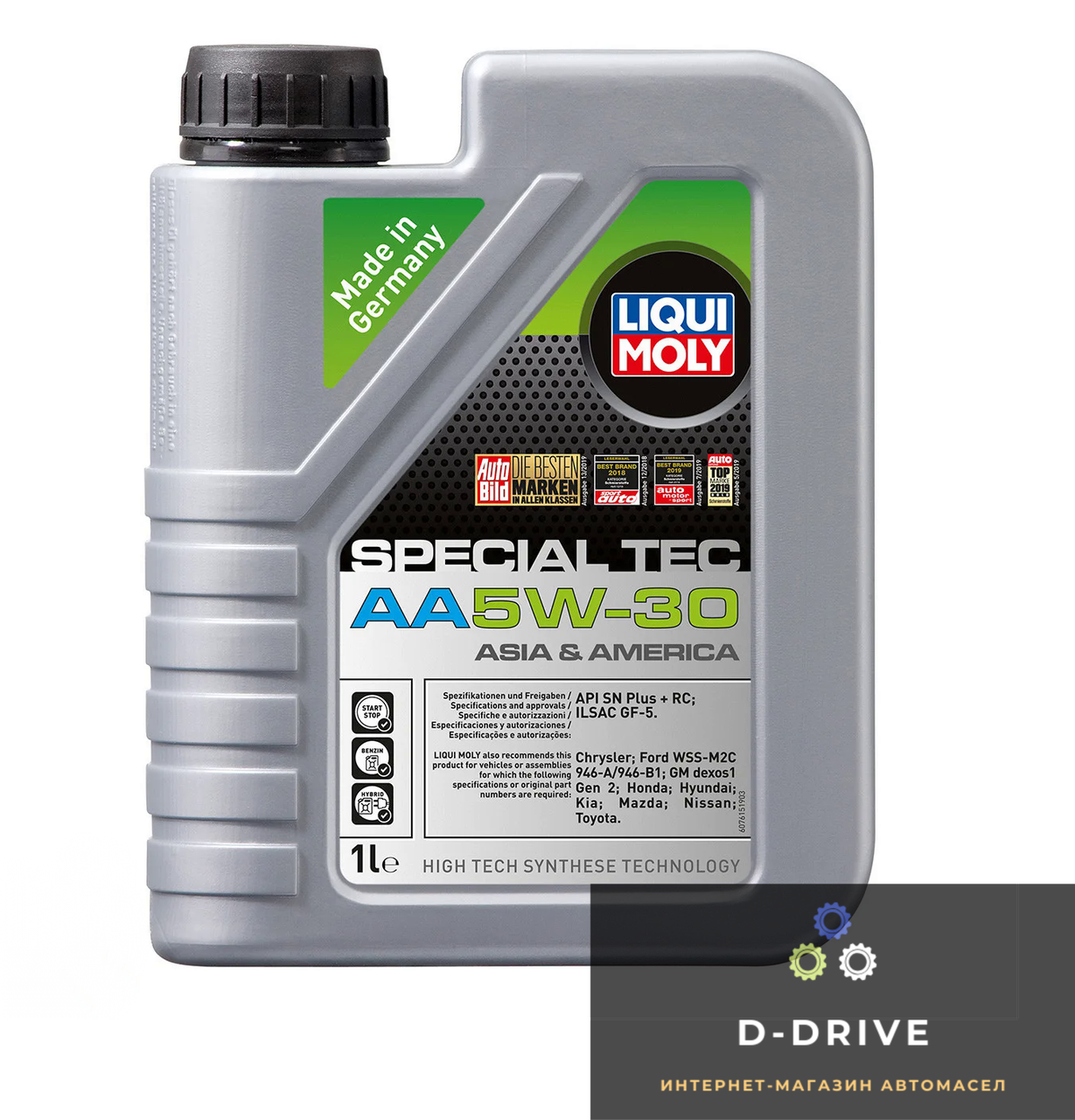 

Liqui Moly Синтетическое моторное масло - SPECIAL TEC AA 5W-30 1л. (7515)