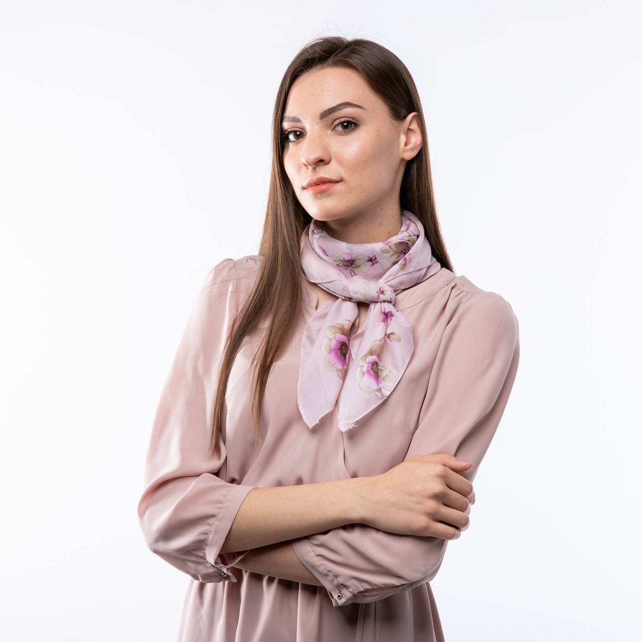 

Бавовняна хустка 90х90см Персикова