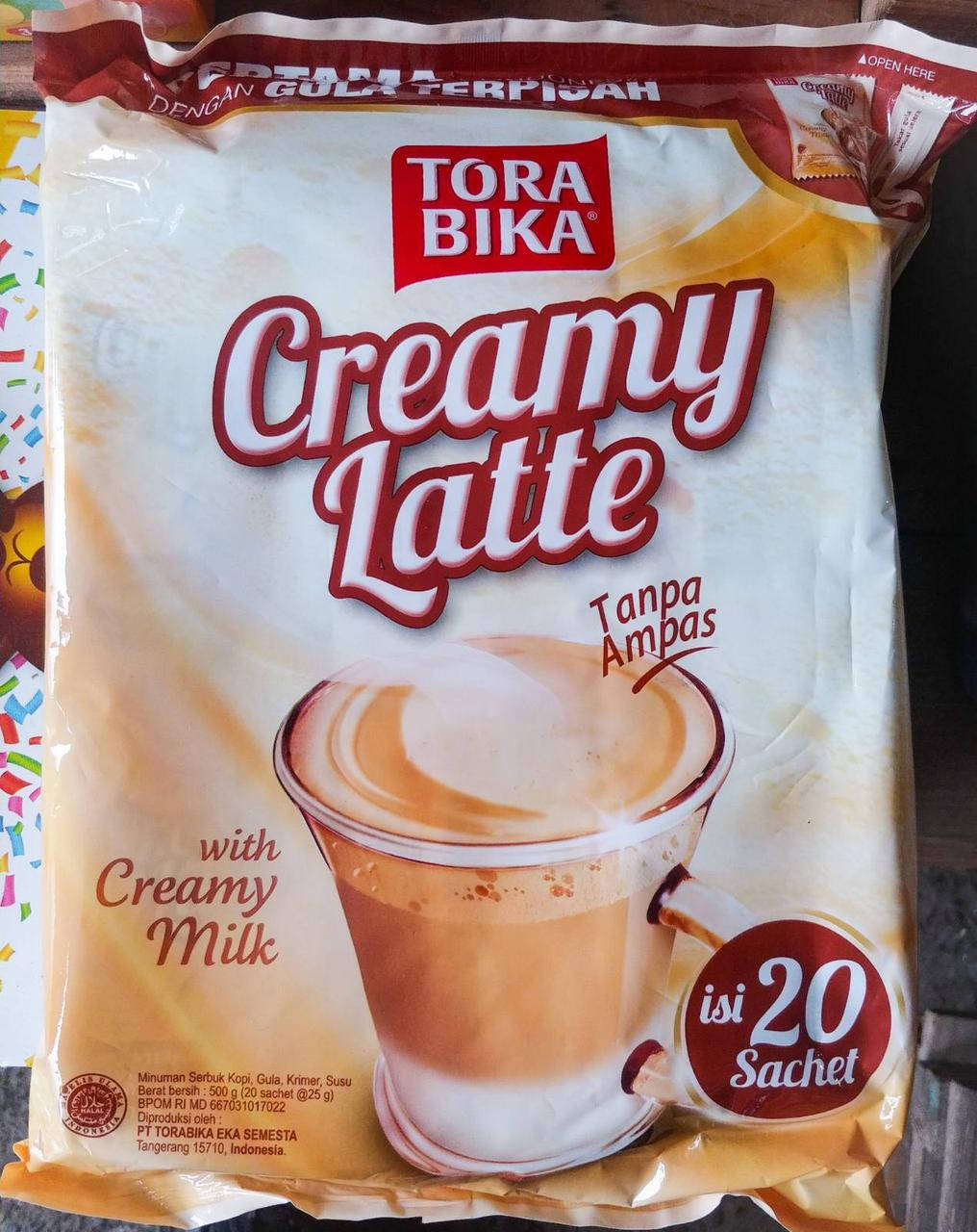 

Tora Bika Creamy Latte кофейный напиток 20 пакетов саше 25 гр
