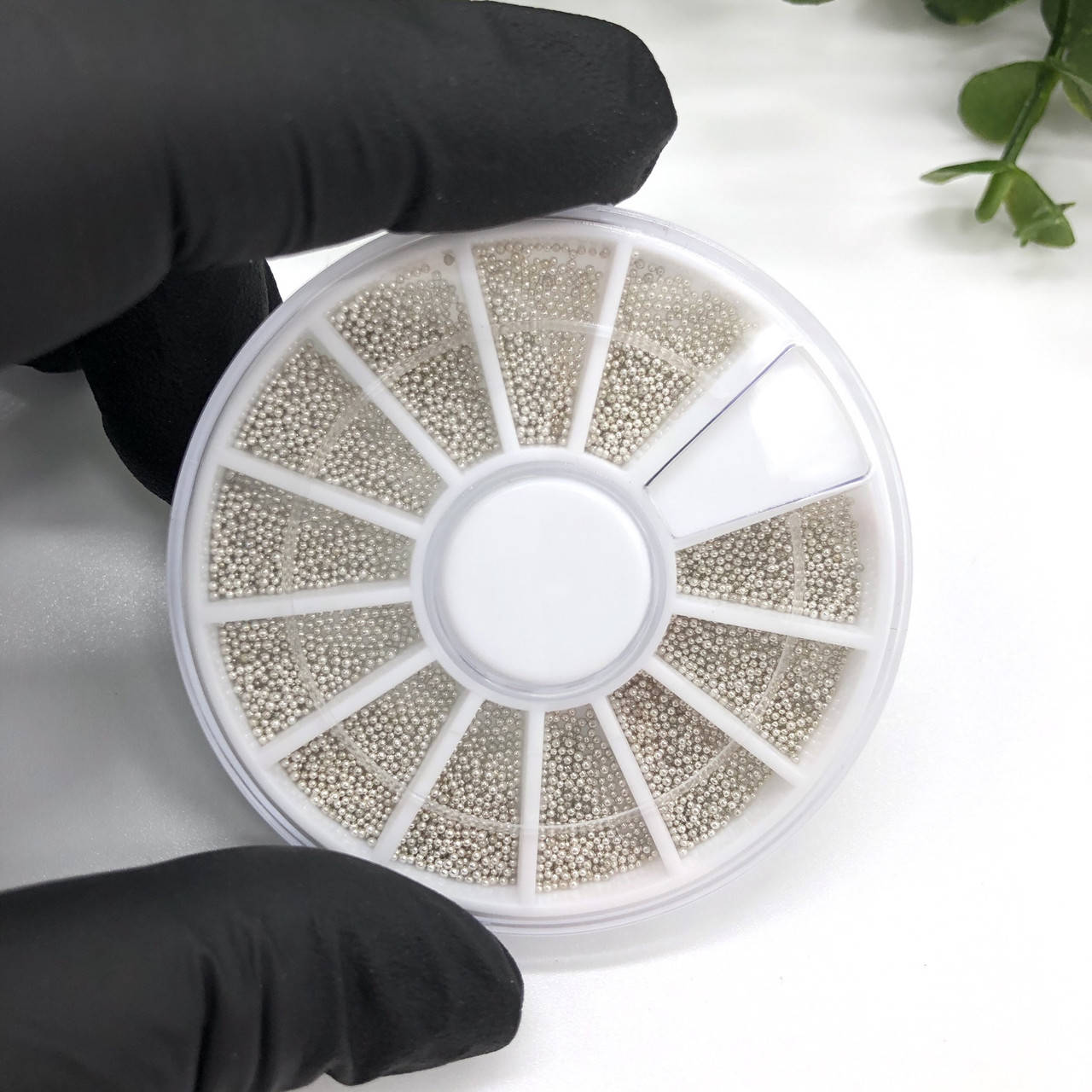 

Бульонки Серебро металлические в карусели, Светло-серый