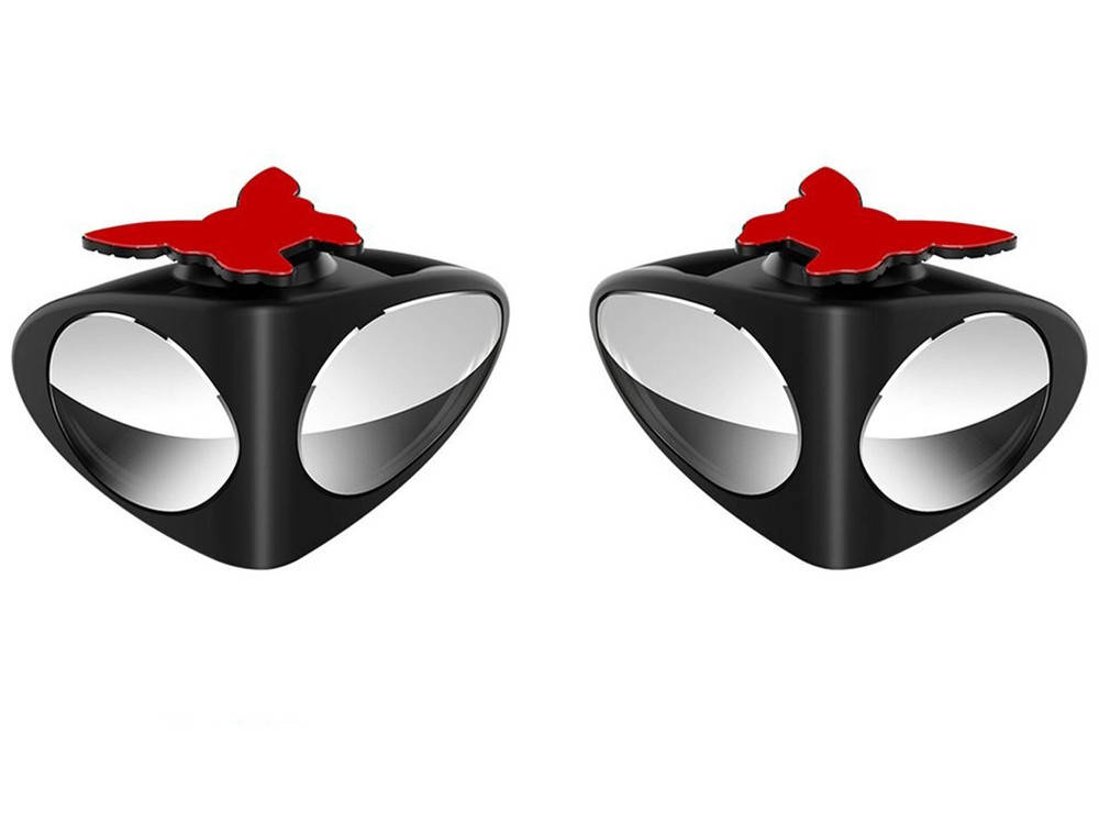 

Двойное зеркало для обзора слепых мертвых зон 2 шт. Черный