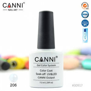 

Гель-лак CANNI № 206 (жемчужный с голографическим микроблеском)