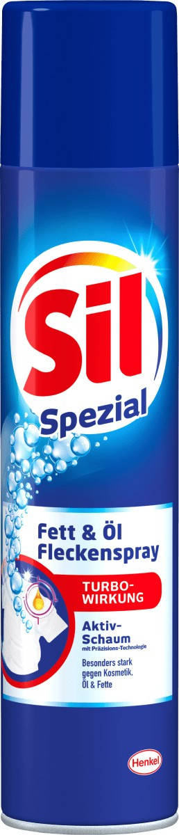 

Пятновыводитель Активная пена от жирных и масляных пятен Sil, 400 мл (Германия)