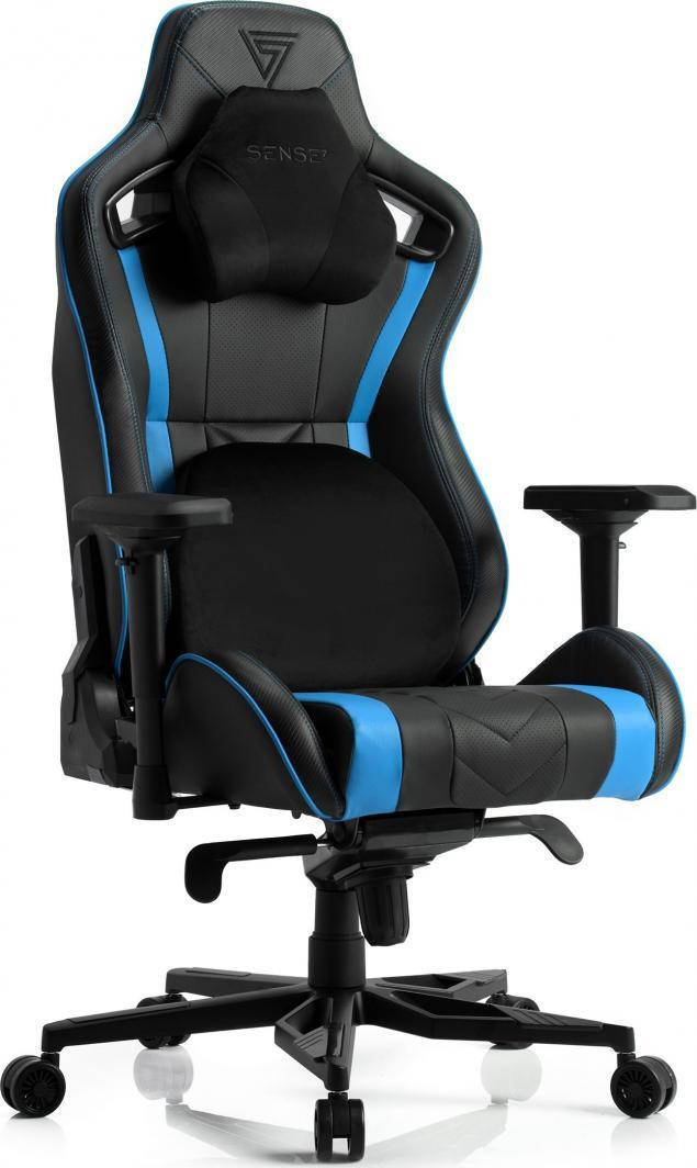 

Компьютерное кресло SENSE7 Legend black-blue, Синий