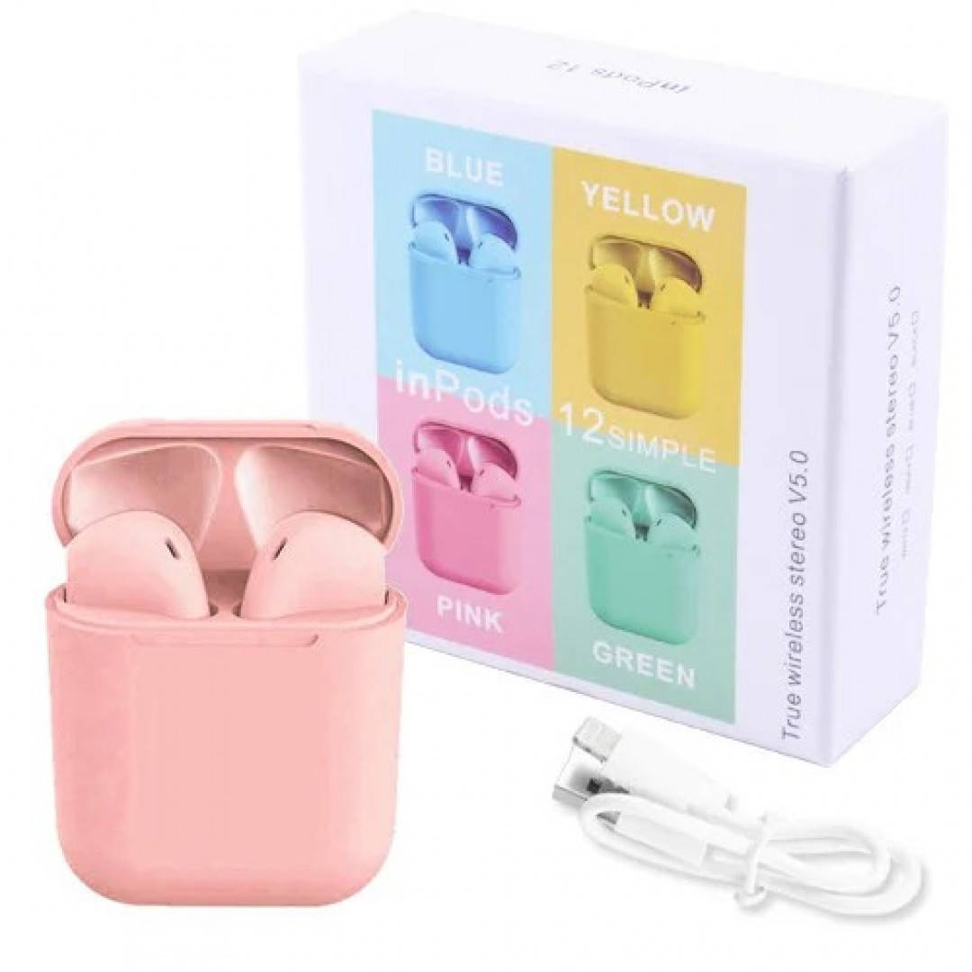 

Гарнитура Bluetooth inPods 12 pink, Розовый