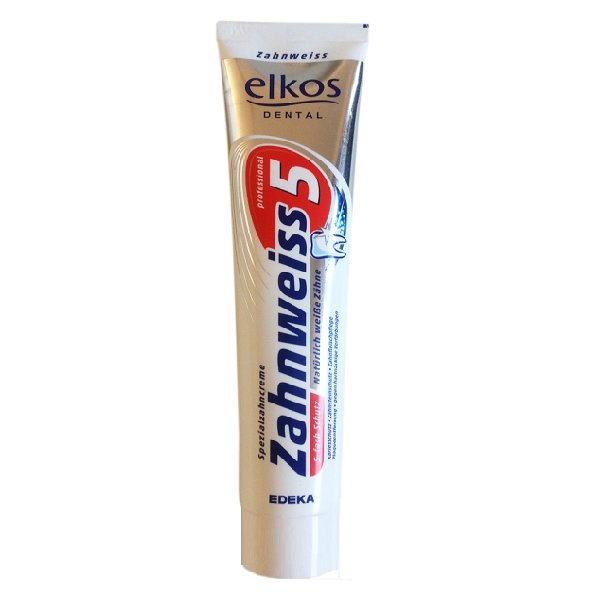 

Elkos dental Zahnweiss 5 Зубная паста отбеливаюшая 125ml