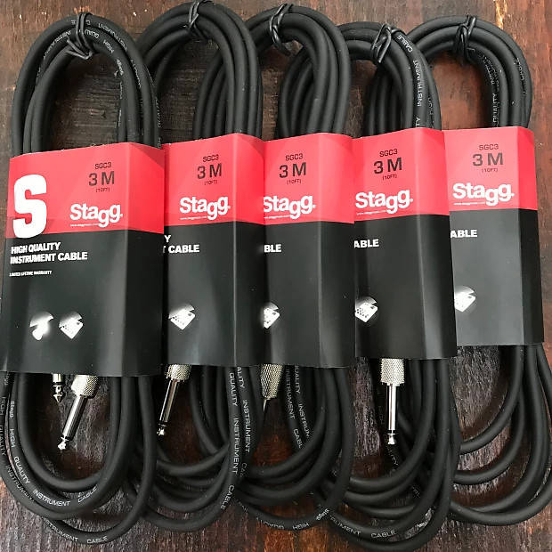 

Кабель гитарный Stagg SGC3 высокопрочный (3 метра)