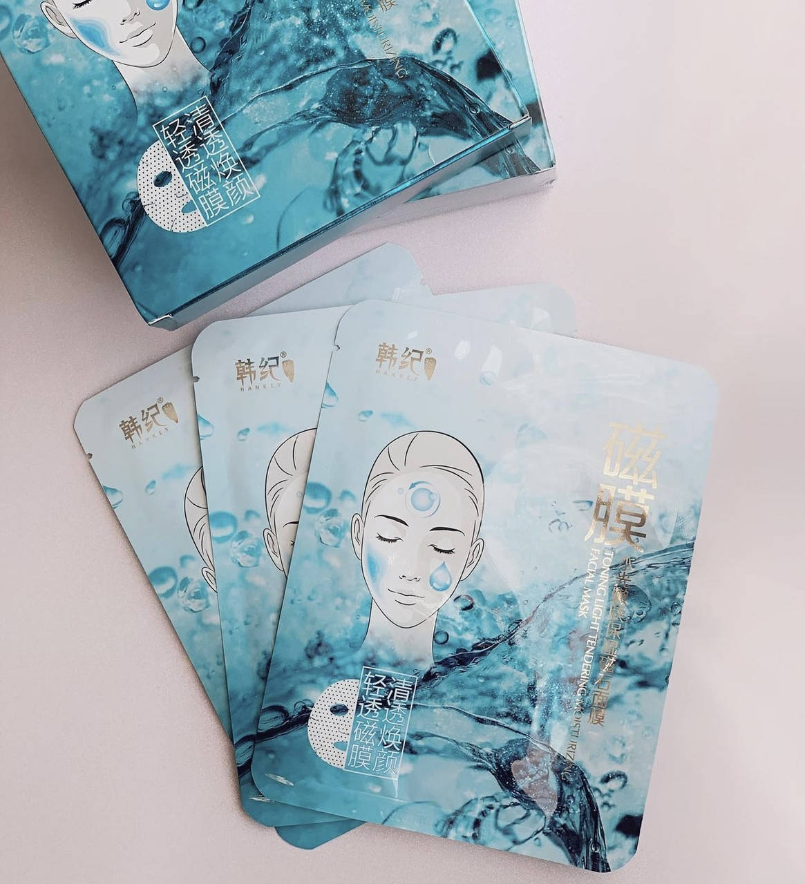 

Маска с гиалуроновой кислотой для лица магнитная массажная Hankey