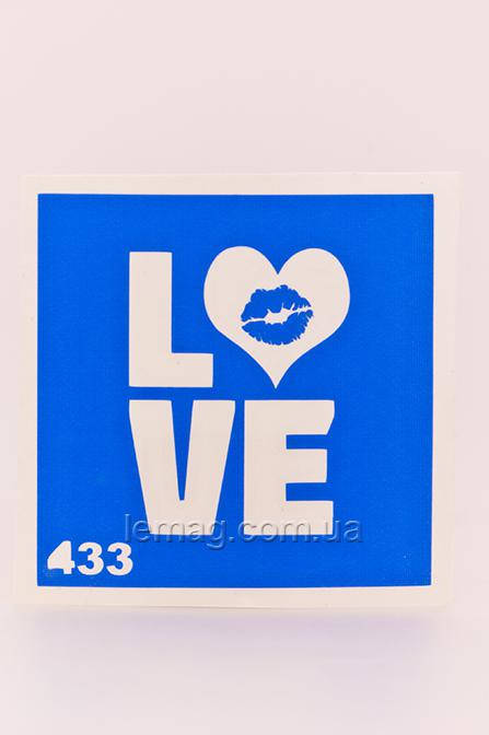 

Boni Kasel Трафарет для био тату 6x6 см - 433, 1 шт