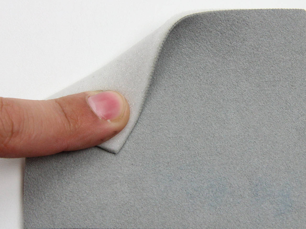 

Автоткань Алькантара (Alcantara) цвет серый 01-224 на поролоне 3мм, ширина 1,42м