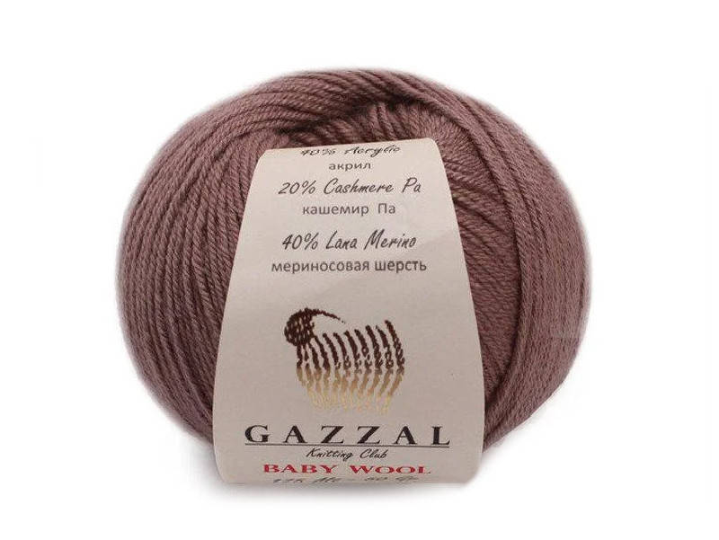 

Gazzal Baby Wool, кофе с молоком №835, Коричневый