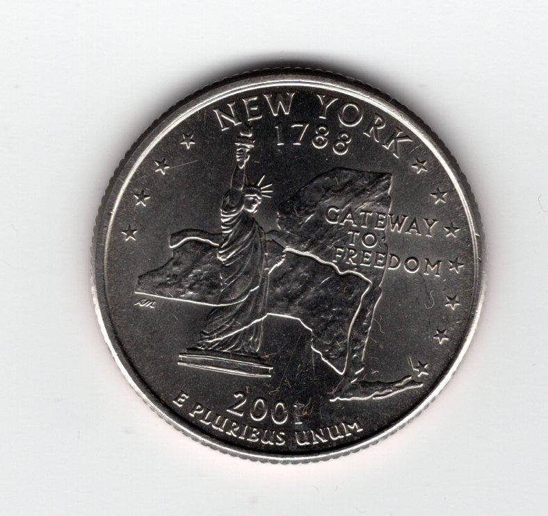 

США ¼ долара, 2001 - Нью-Йорк NEW YORK
