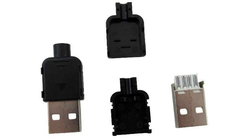 

Штекер USB разборной в корпусе под кабель (16067)