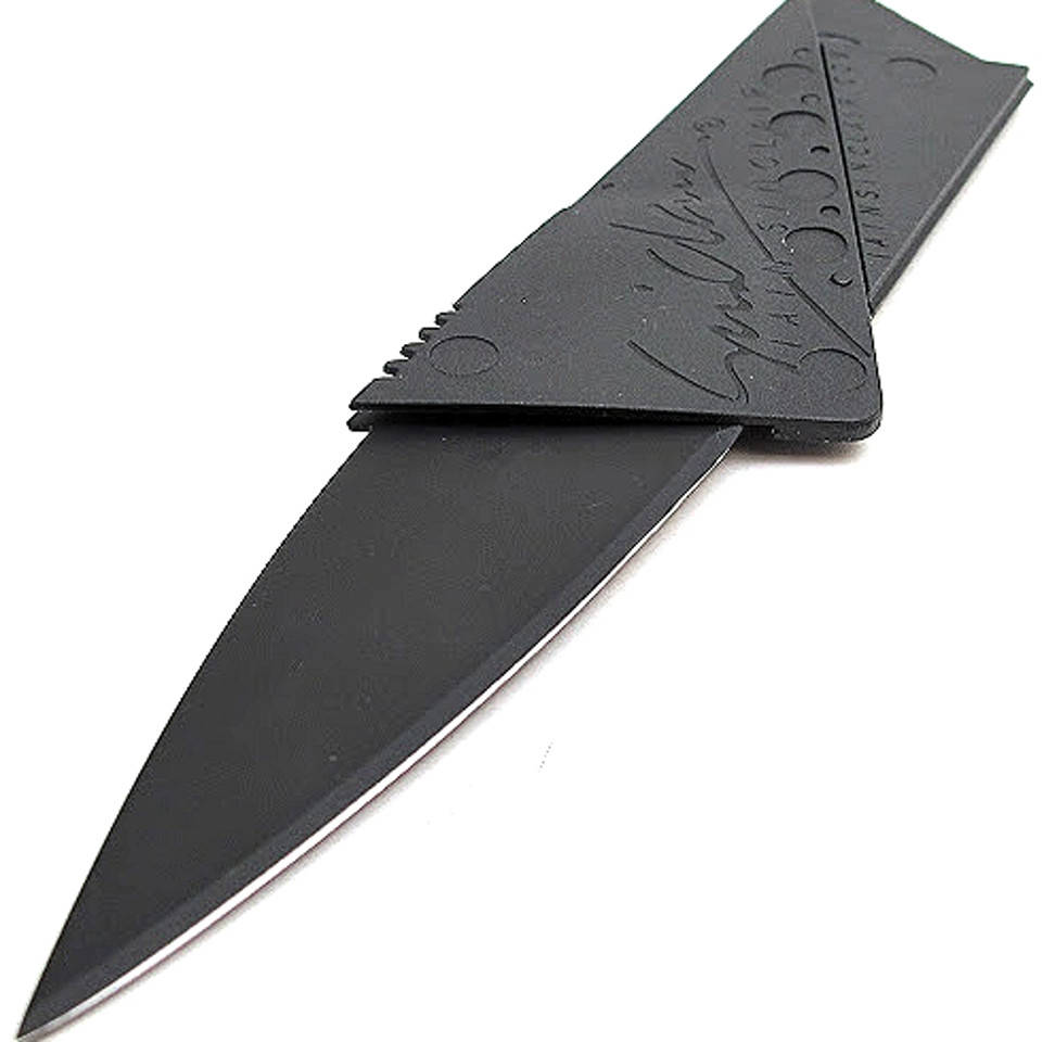 

Складной тонкий карманный мини нож кредитка CardSharp Карточка, Черный