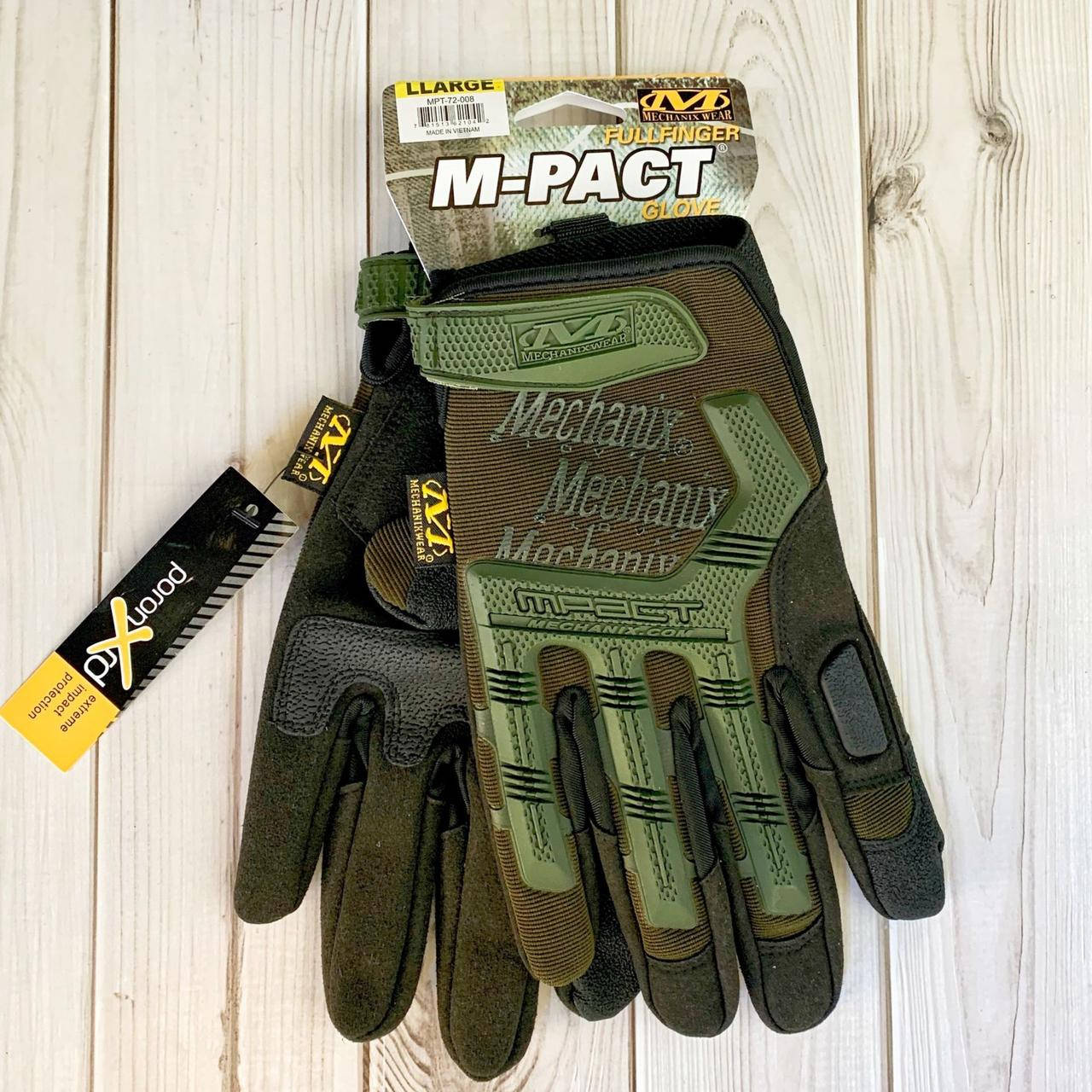 

Тактические перчатки MECHANIX олива M-Pact