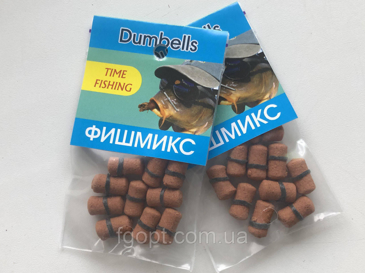 

Мини-бойлы TimeFishing dumbells Фиш-микс 7*14 (10шт.)
