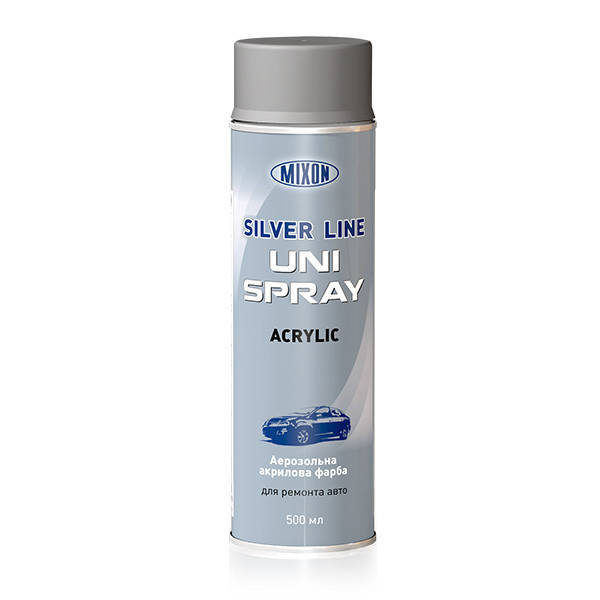 

Аэрозольная акриловая эмаль Mixon Uni Spray, 500 мл, грунт серый