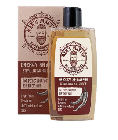 

Стимулирующий шампунь Красный перец, кофеин и хмель Mens Master Professionall, Spa Master, Спа Мастер