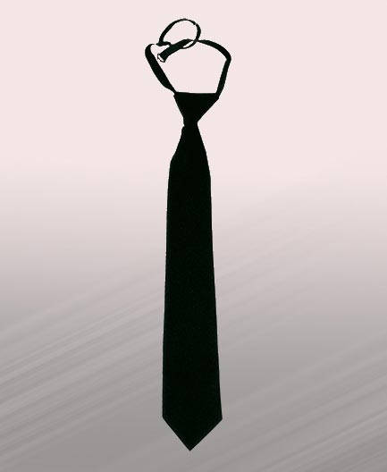 

Галстук Регат чёрный на застёжке, Черный