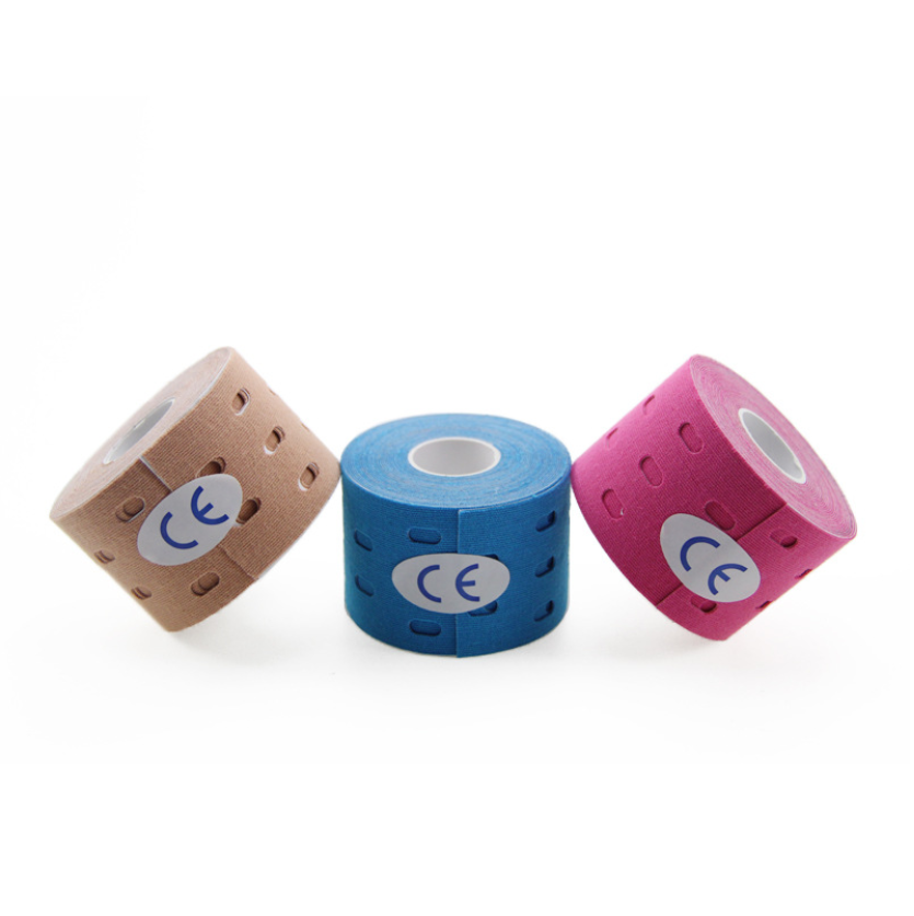 

Кинезио тейп Kinesiology Tape Перфорированный ( панч тейп ) 5 м х 5м черный
