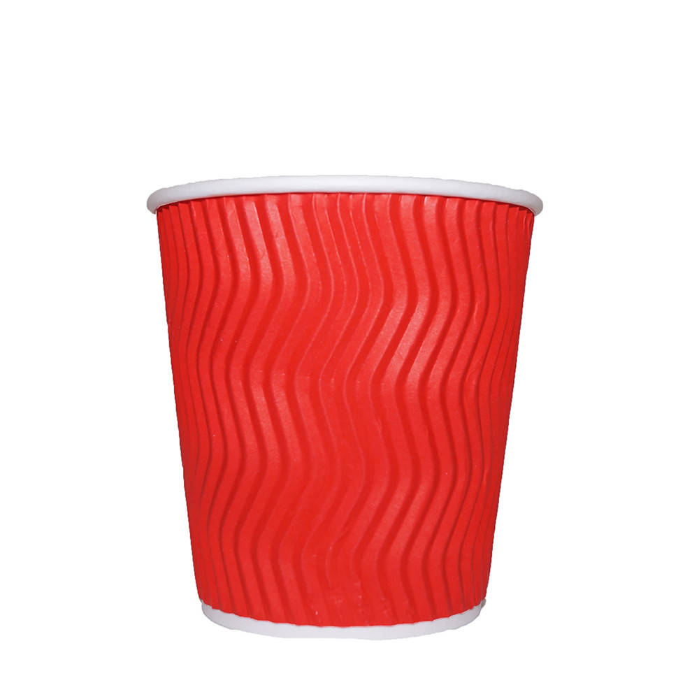

Стакан гофрований червоный 110 мл (хвиля) 20шт