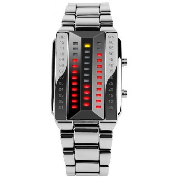 

Бинарные мужские часы Skmei 1035 (Silver)