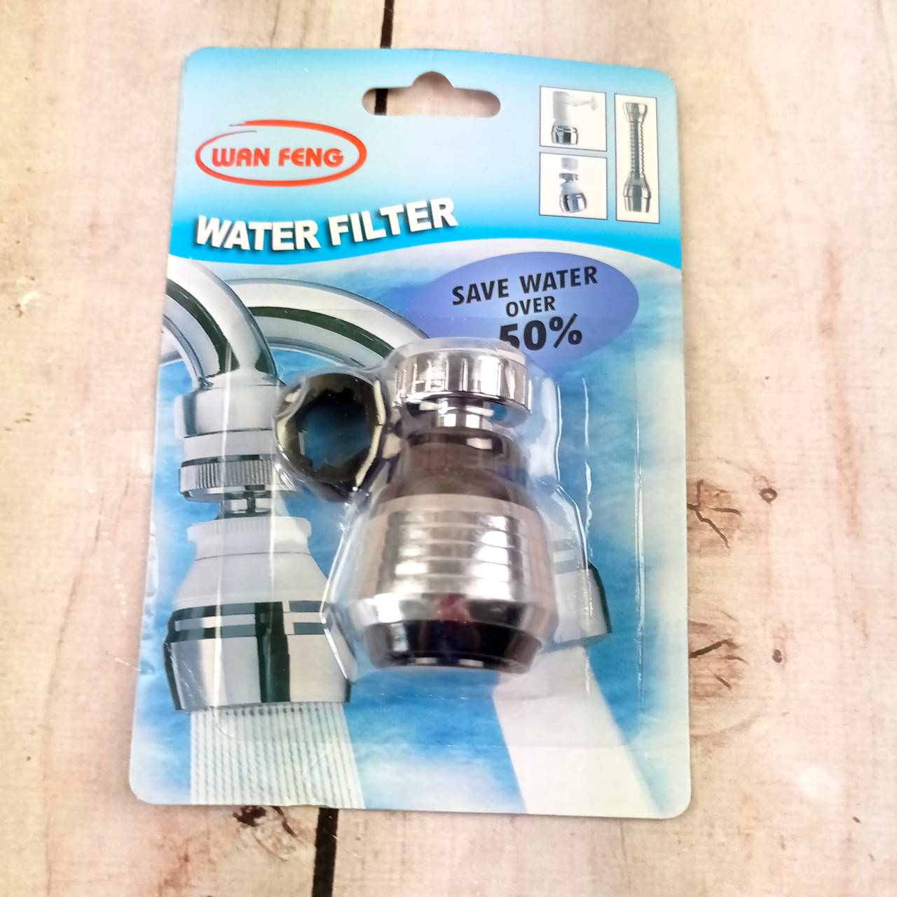 

Экономитель воды Аэратор насадка на кран Water Saver серебристый 2 режима Оригинальные фото, Светло-серый