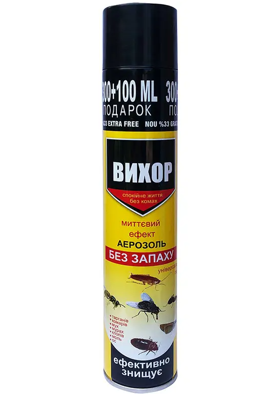 

Дихлофос Вихор 400 мл (без запаха)