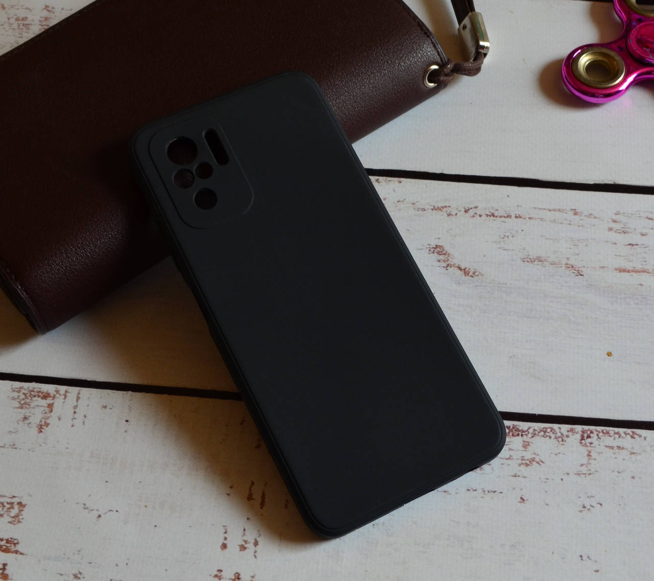 

Матовый силиконовый чехол для Xiaomi Redmi Note 10 / 10S, Черный