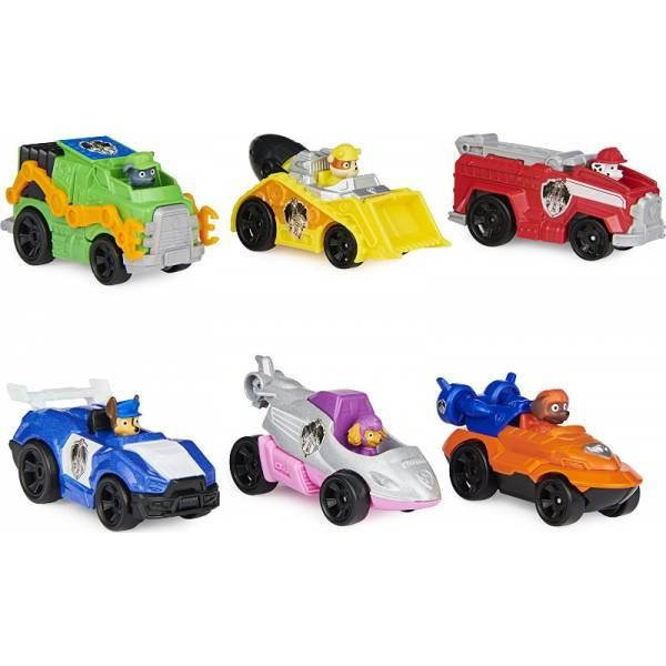 

Paw Patrol Щенячий патруль в кино набор 6 машинок 1:55 Scale 6060428 Movie Die-cast Cars True Metal
