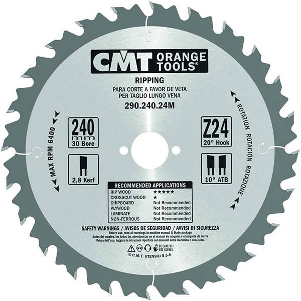 

Продольная пила D240x30x2,8 Z24 290.240.24M