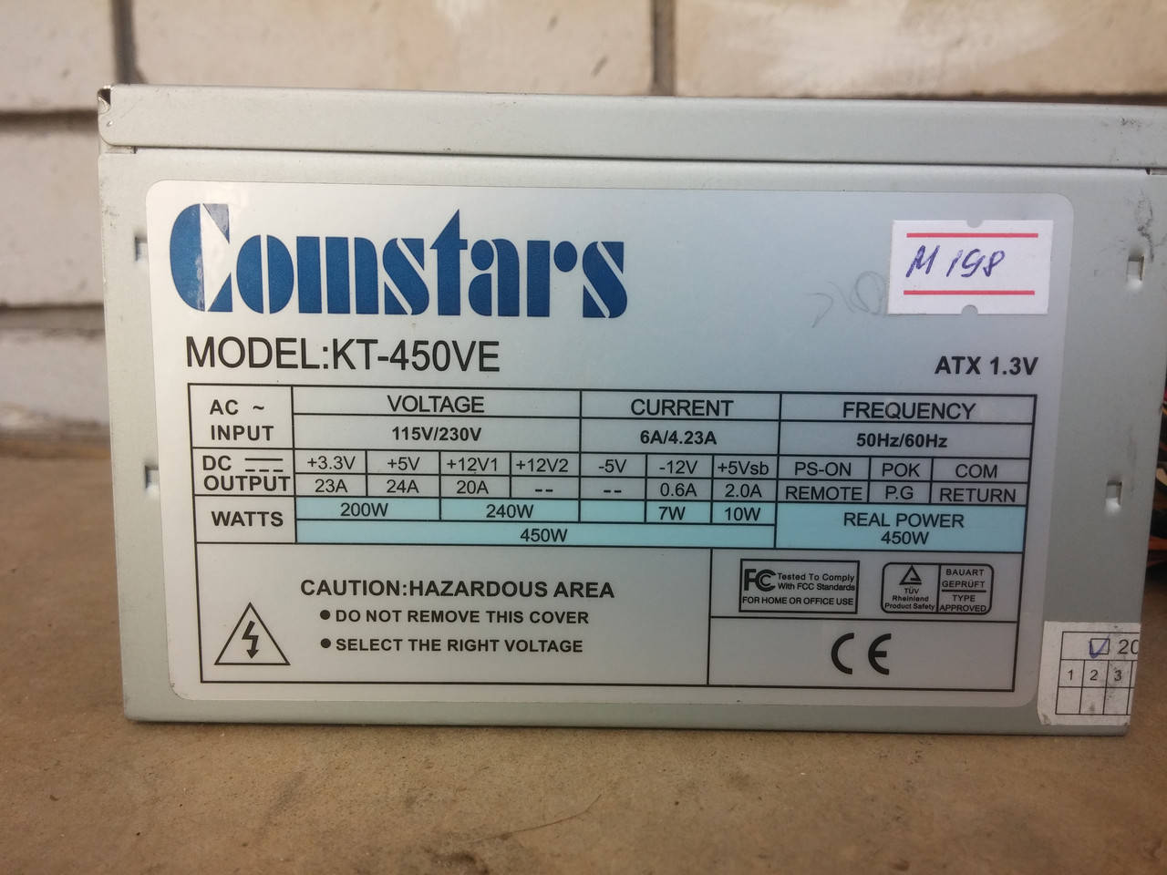 

Блок питания Comstars KT-450VE 450W Fan 120mm