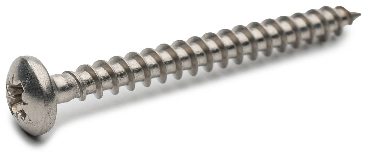 

Шуруп универсальный с полукруглой головкой 4.0х16 мм нержавеющая сталь А2