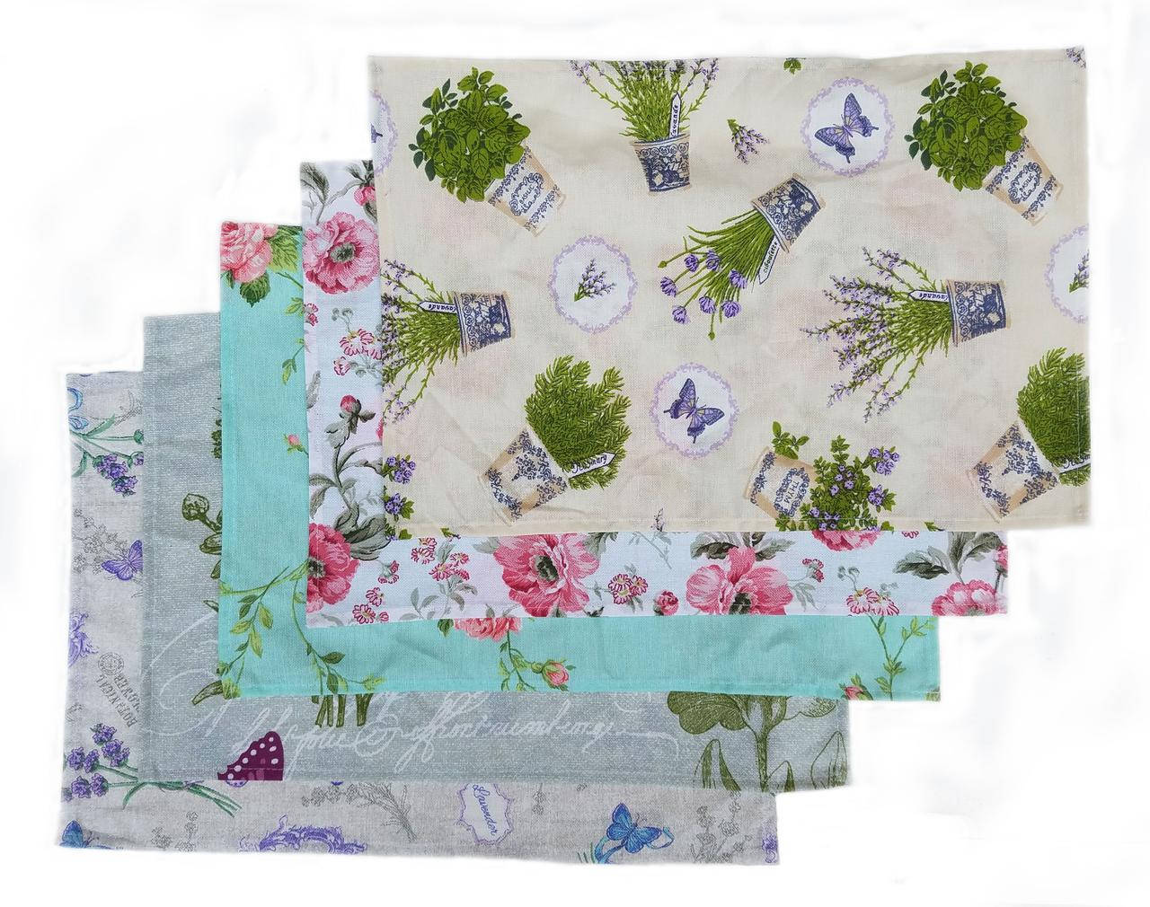 

Полотенце кухонное (хлопок) с рисунком 30*45 см LOVE & HOME, Разные цвета